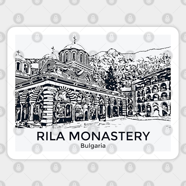 Rila Monastery - Bulgaria Sticker by Lakeric